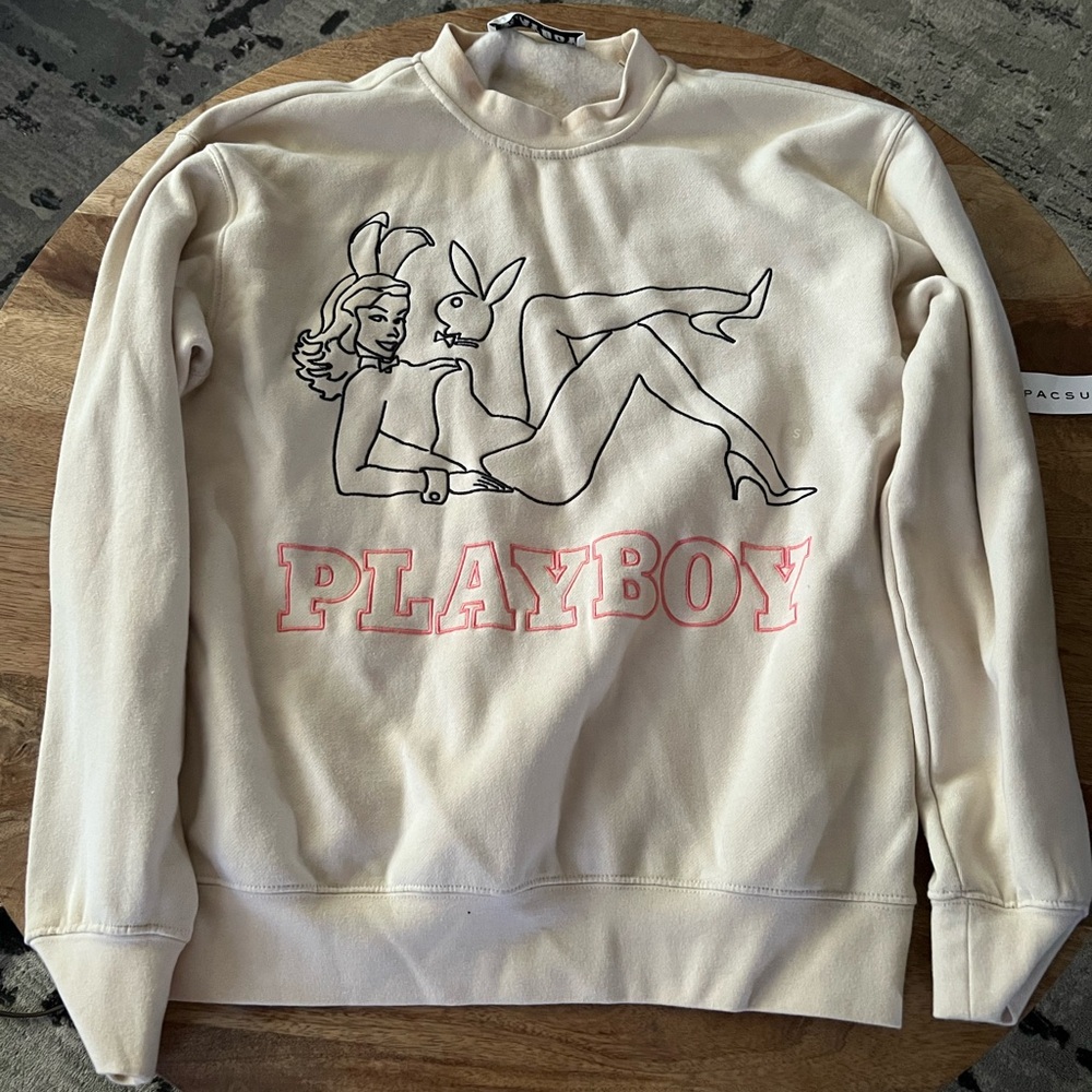 Playboy Cream Graphic Sweatshirt